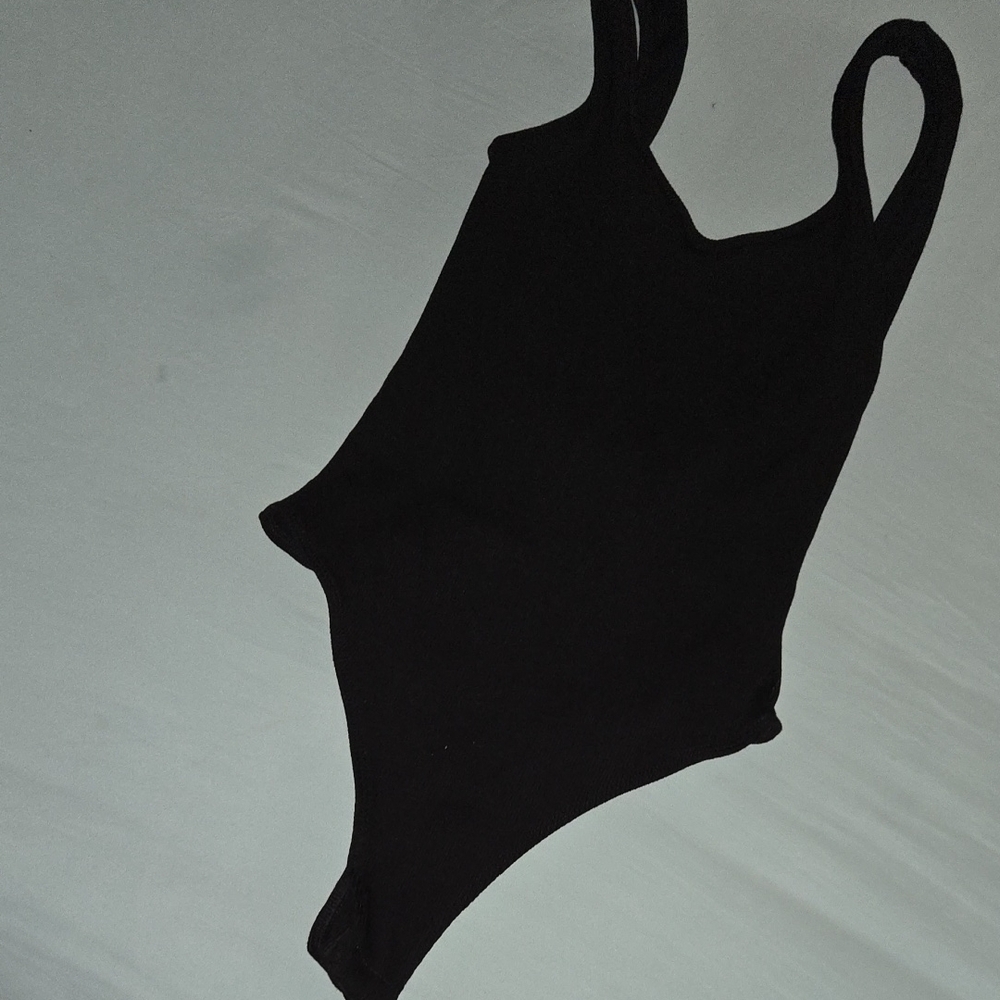 Fashion Nova Black Bodysuit Sleek Minimalist Design